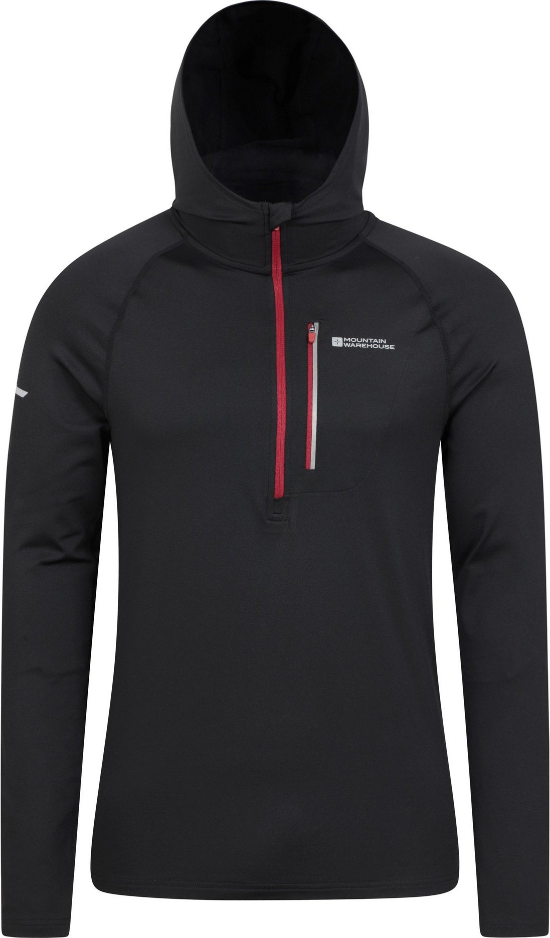 Mountain Warehouse Herren Solo Recycled Slim Hoodie (Schwarz)