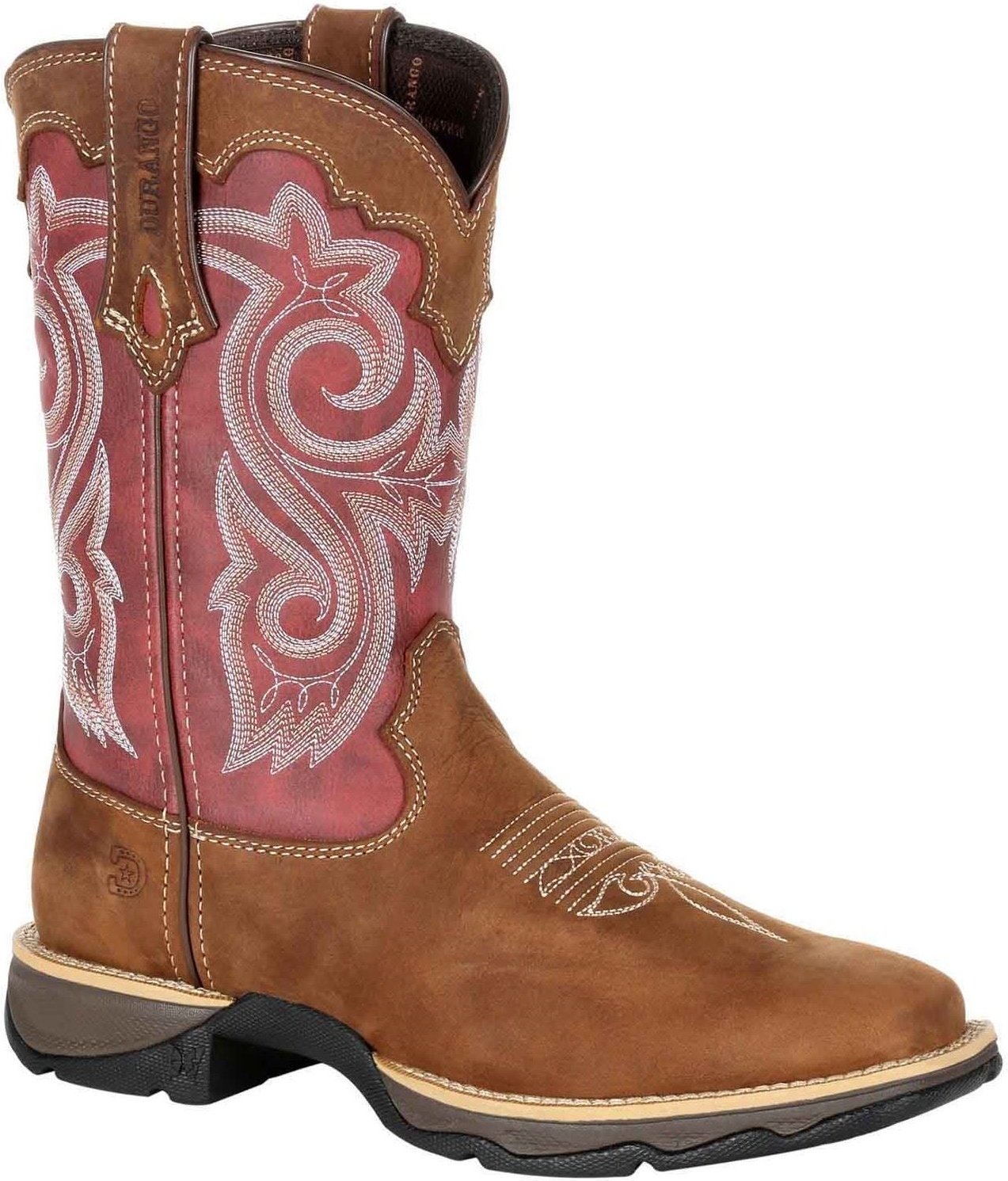 Durango Lady Rebel Leder Damenstiefel in Braunes/Braun-Rostrot