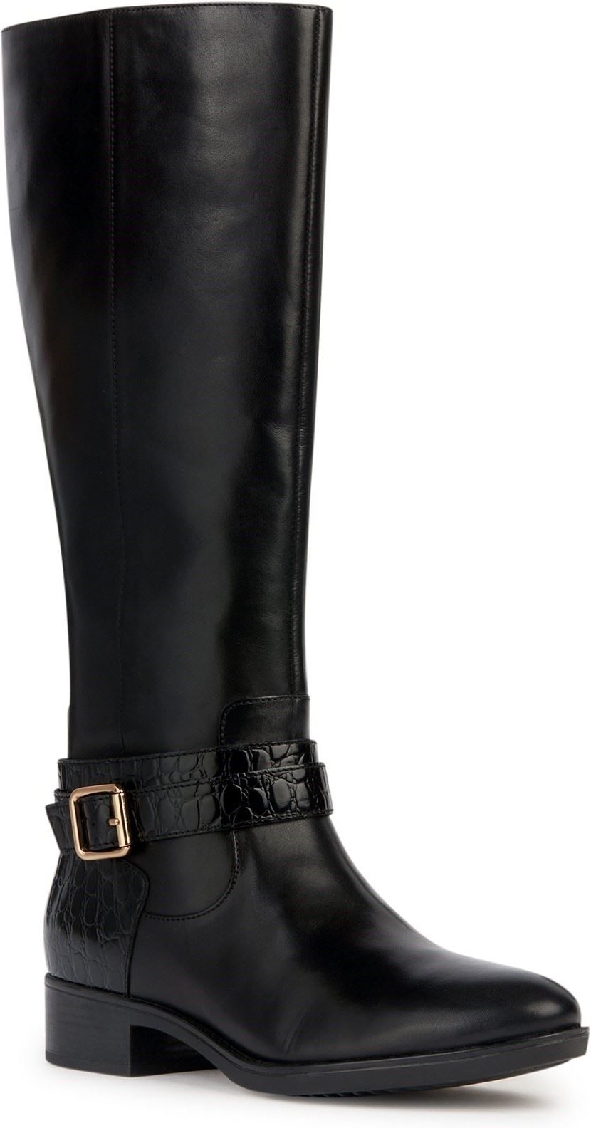 Geox D Felicity Leder Women's Schwarz Stiefel