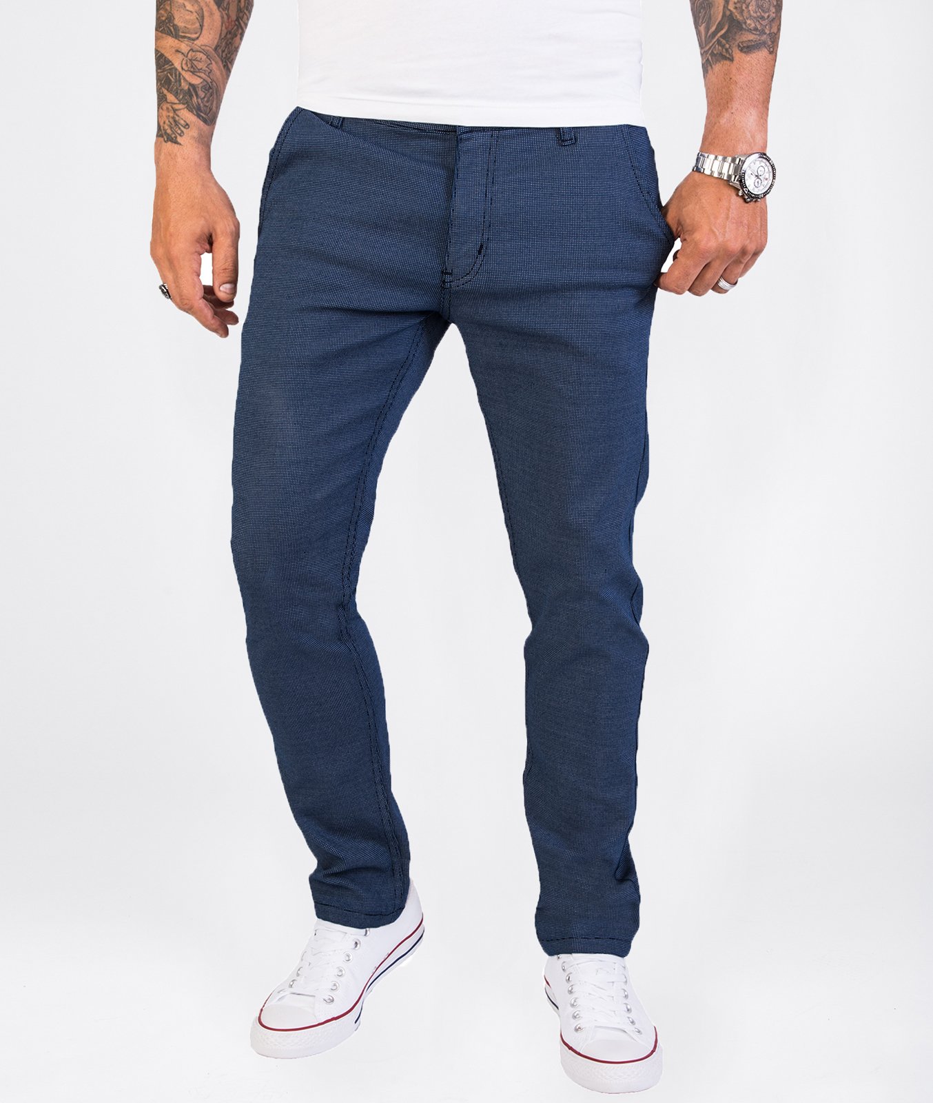 Rock Creek Stoffhose Navy