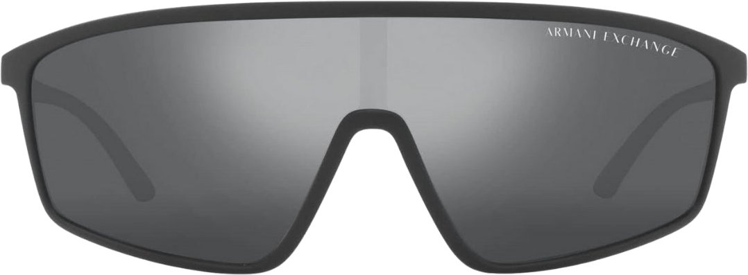 Graue Sonnenbrille mit verspiegelten Glasern von Armani Exchange
