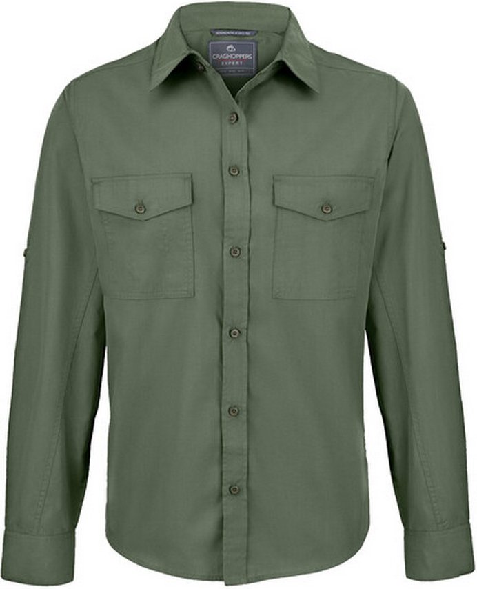 Craghoppers - "Expert Kiwi" Hemd für Herren (Dunkles Zedern-Grün)