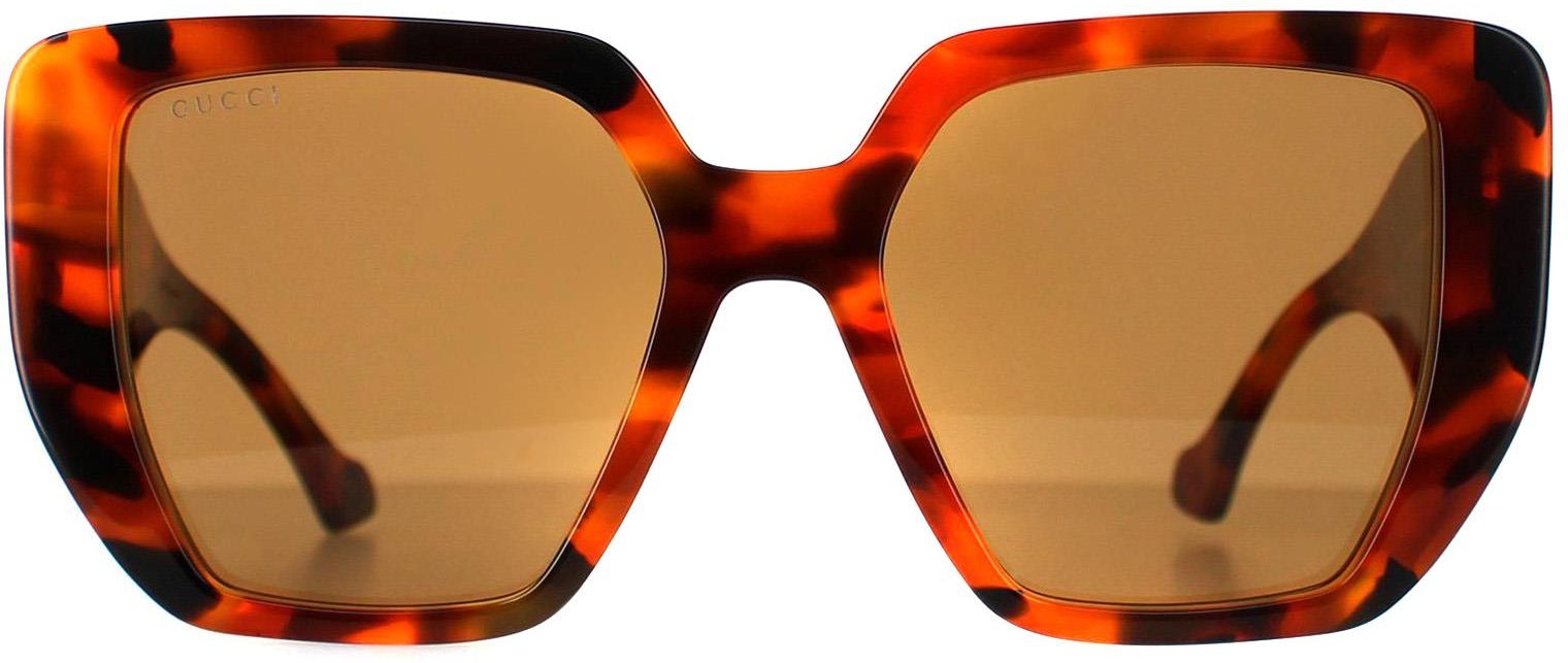 Gucci Square Damen Havanna Braun GG0956S