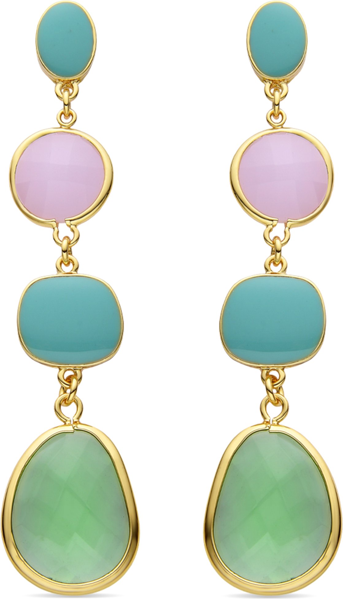 Luxenter-Ohrringe aus 18k Gelbgold - Donnty