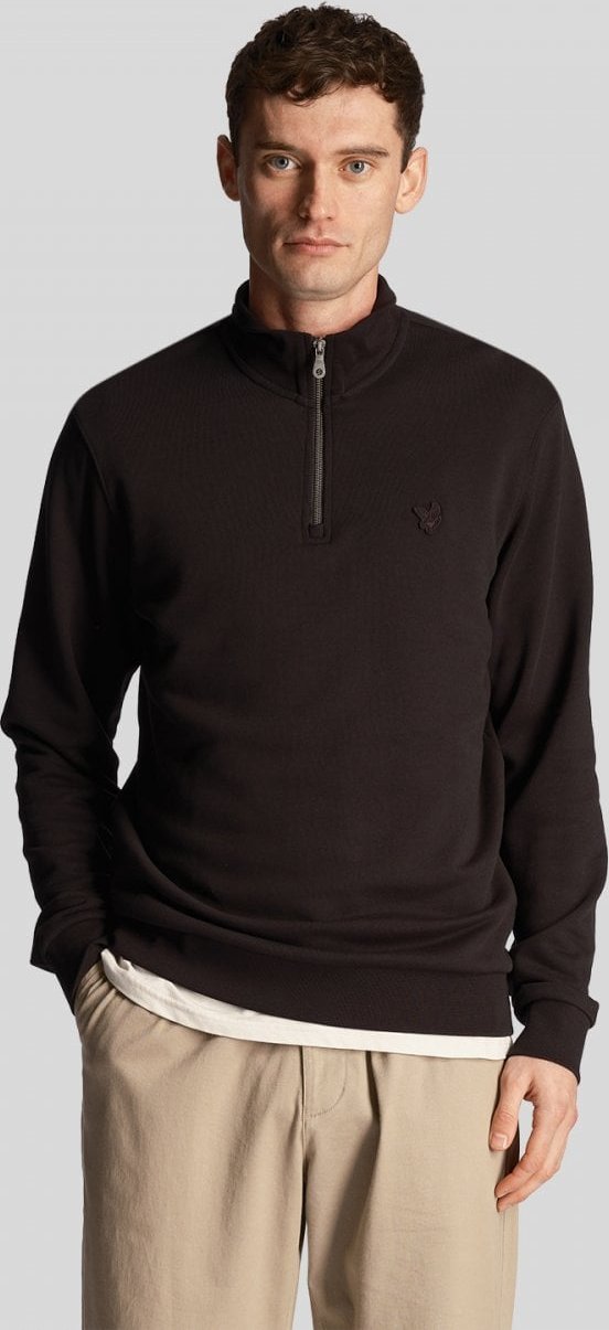 Lyle & Scott Tonal Eagle Herren Quarter-Zip Sweatshirt