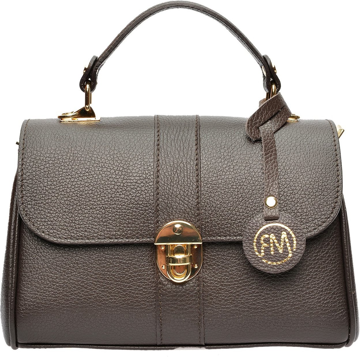 Roberta M Bordeaux Leder Tasche