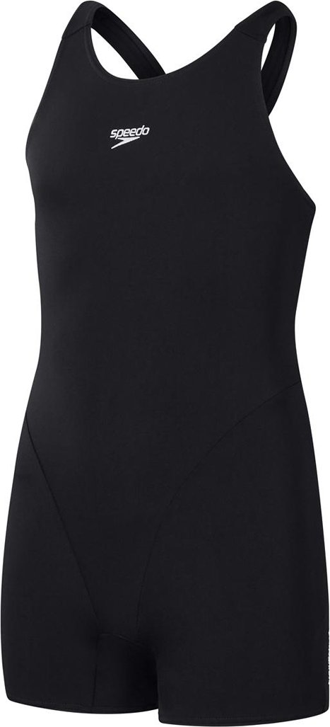 Speedo - Badeanzug für Mädchen, Eco Ausdauer + (Schwarz)