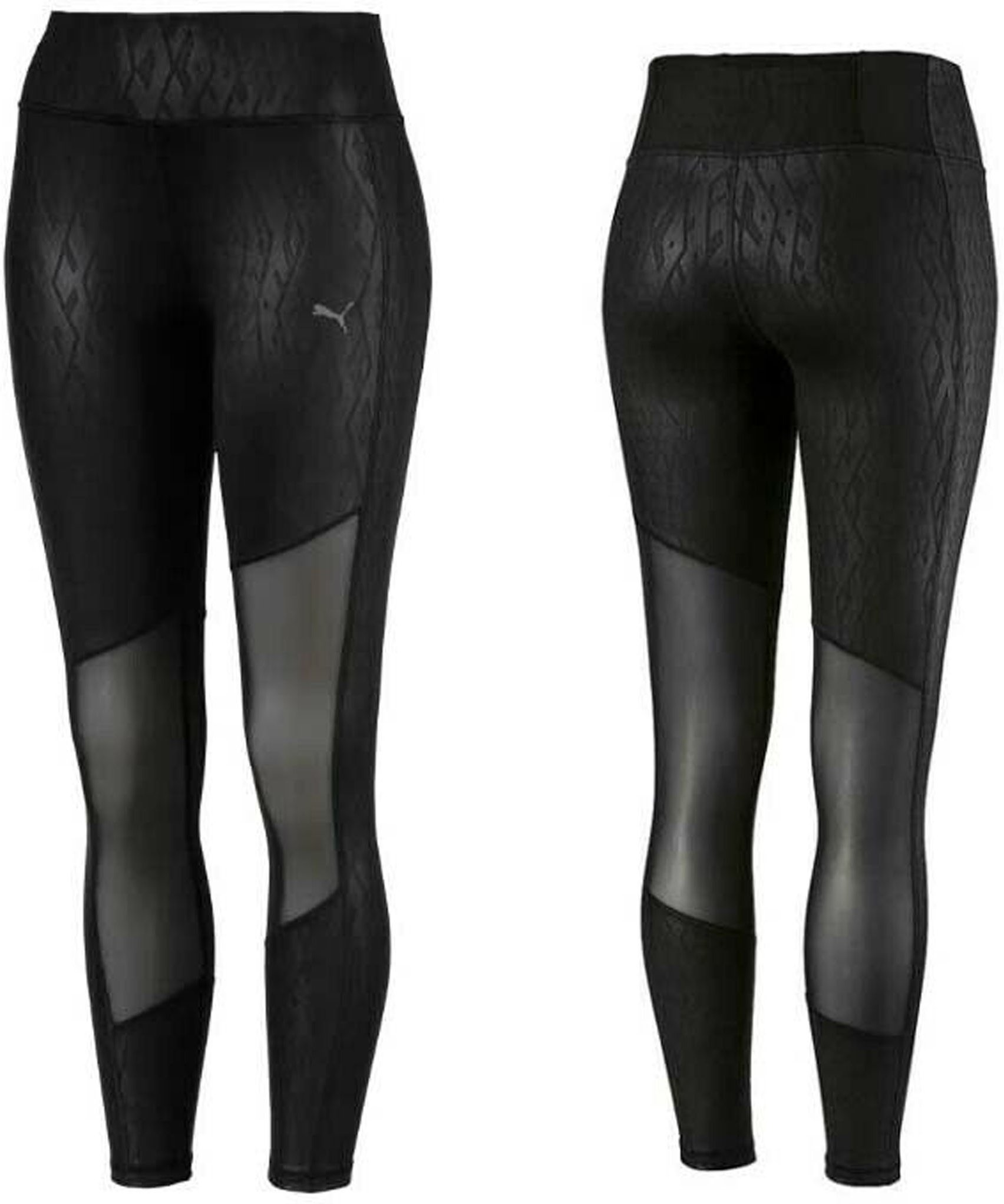 Puma immer auf grafische Dehnung Taille Schwarze Frauen enge Leggings 516776 11