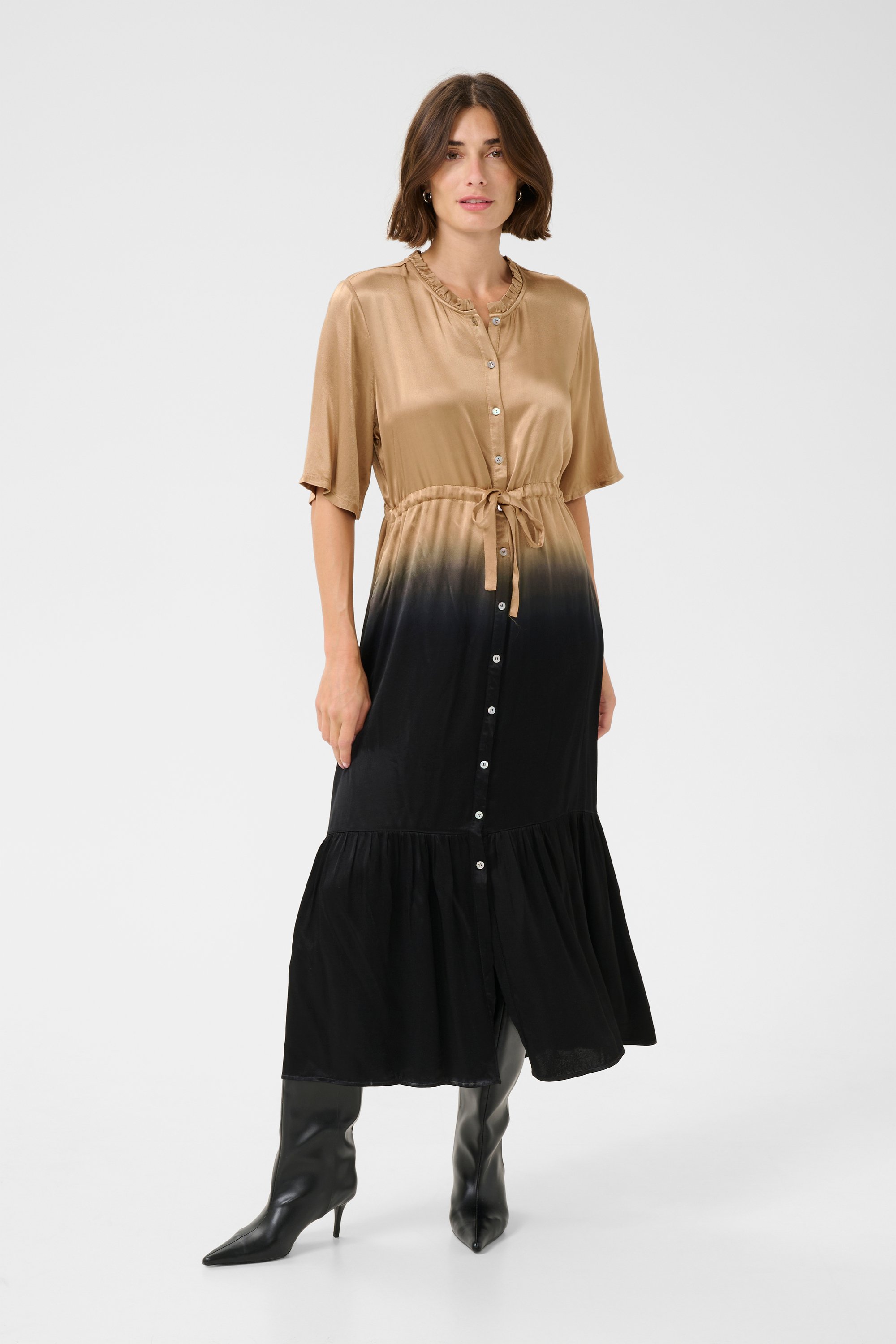 Kleid CUberry Relaxed fit black offwhite