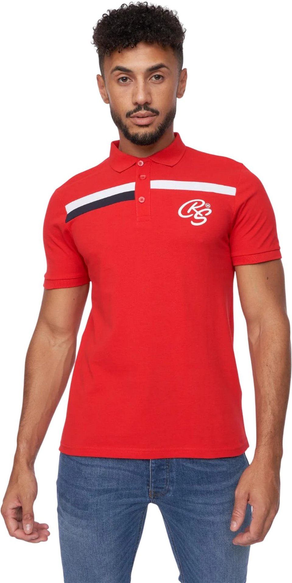 Crosshatch - "Eveatrax" Poloshirt für Herren (Rot)