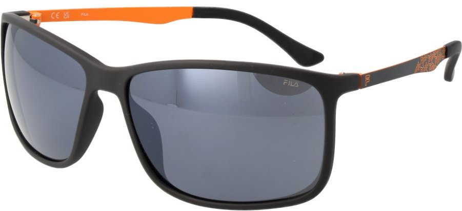 Fila Sonnenbrille Rechteckig Matt Schwarz