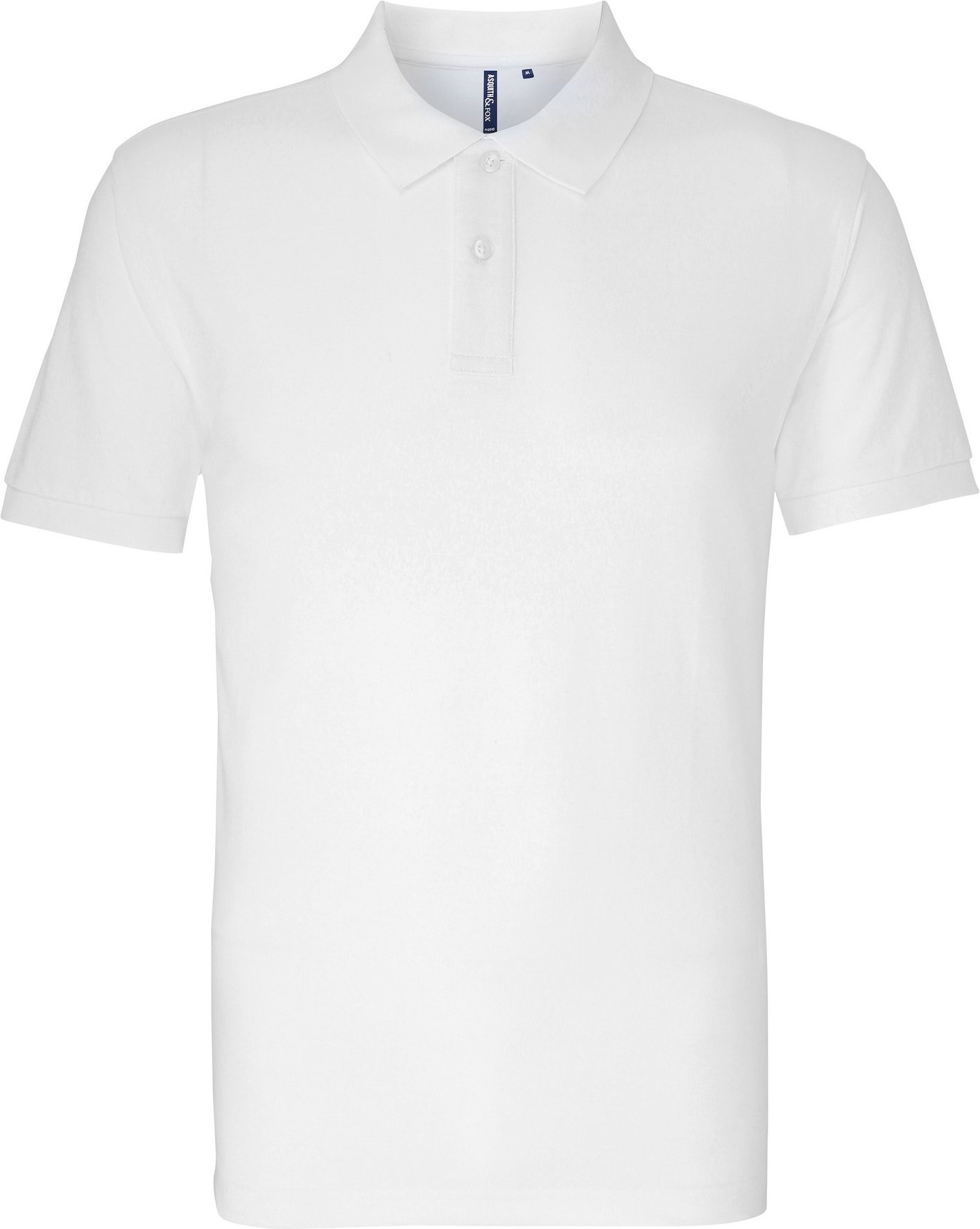 Asquith & Fox Herren Bio-Poloshirt in klassischer Passform (Weiß)