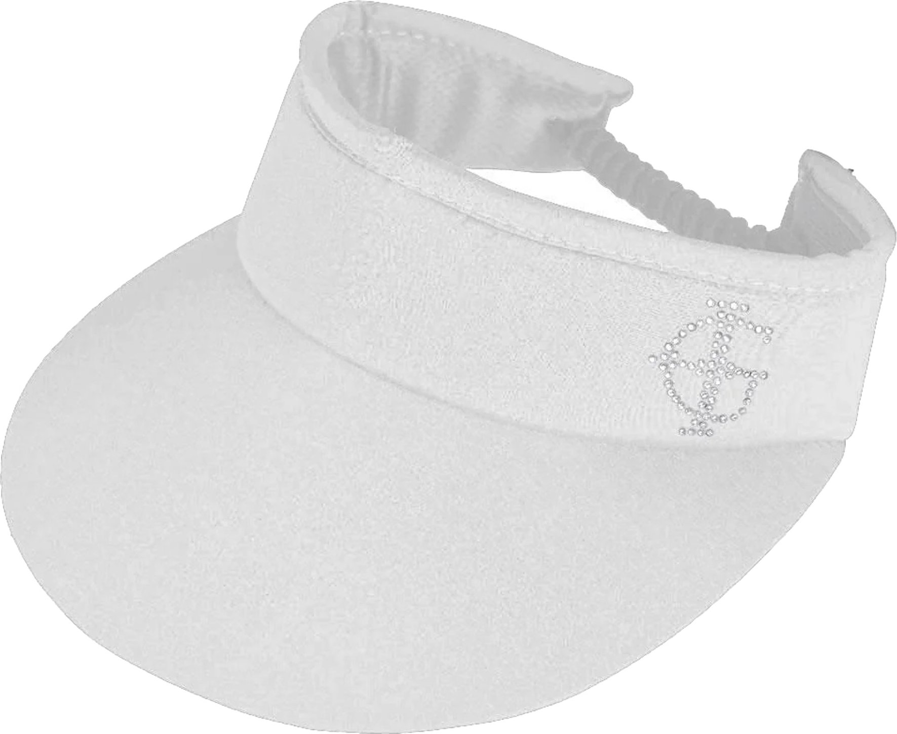 Island Green - Sonnenblende Logo für Damen - Emblem (Weiß)