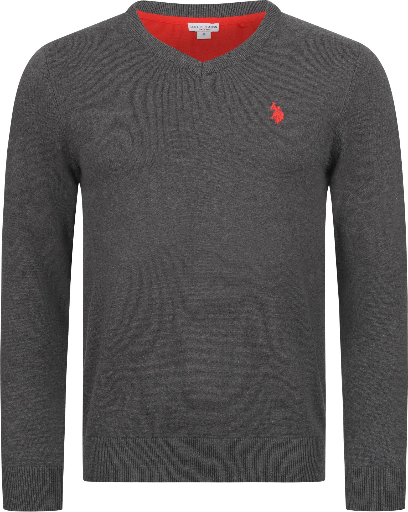 U.S. POLO ASSN. Herren V-Neck Pullover Classic Fit aus Baumwollmix