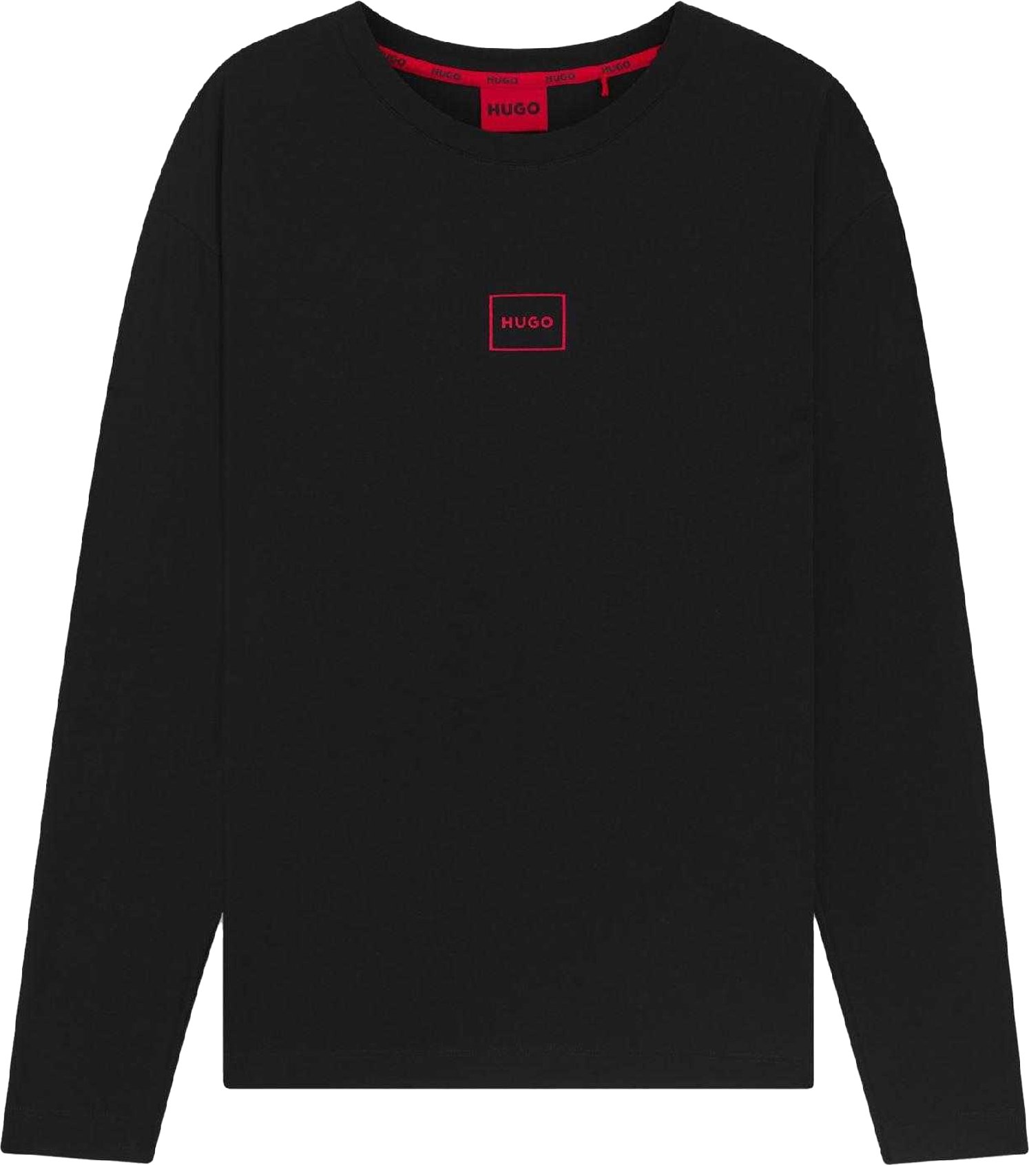 Hugo - "Laze" T-Shirt für Herren, Langärmlig (Schwarz)