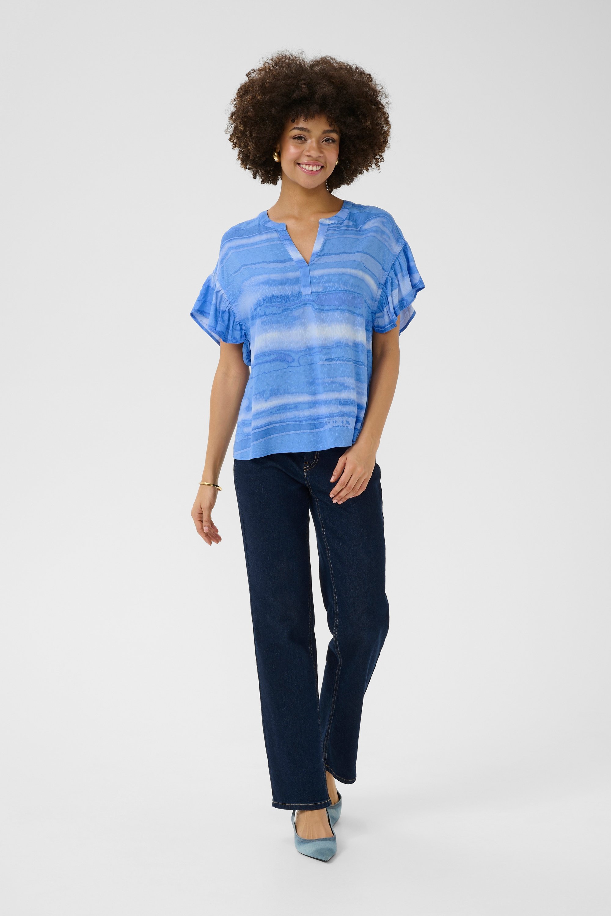 Ärmellose Bluse Relaxed fit Blue Blur multicolour