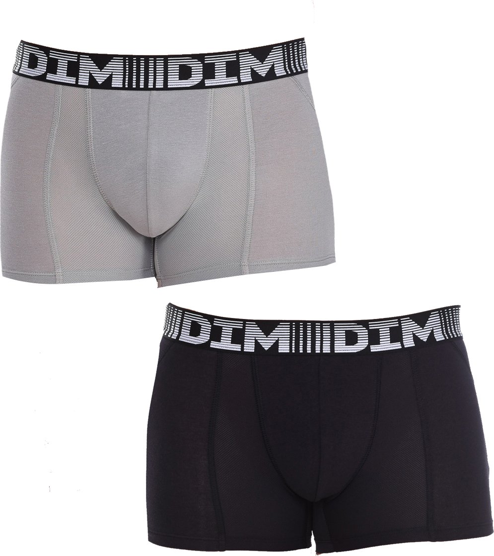 Pack-2 Boxershorts Coton 3D Flex Air atmungsaktives Gewebe D01N1 Mann