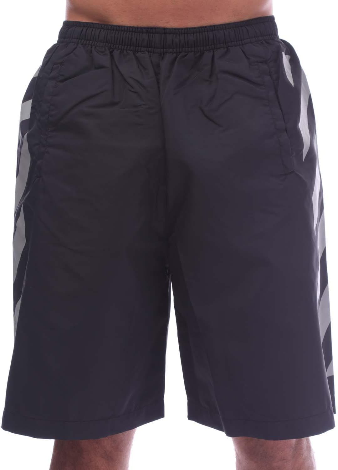 Off White - "Diagonal" Badeshorts für Herren (Schwarz)