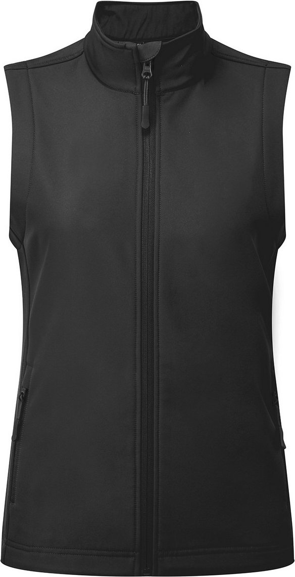 Premier Womens/Ladies Windchecker Recycled Printable Gilet (Schwarz)