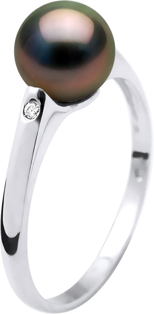 DIADEMA - Ring - Diamanten - Tahiti-Perle - Weißgold