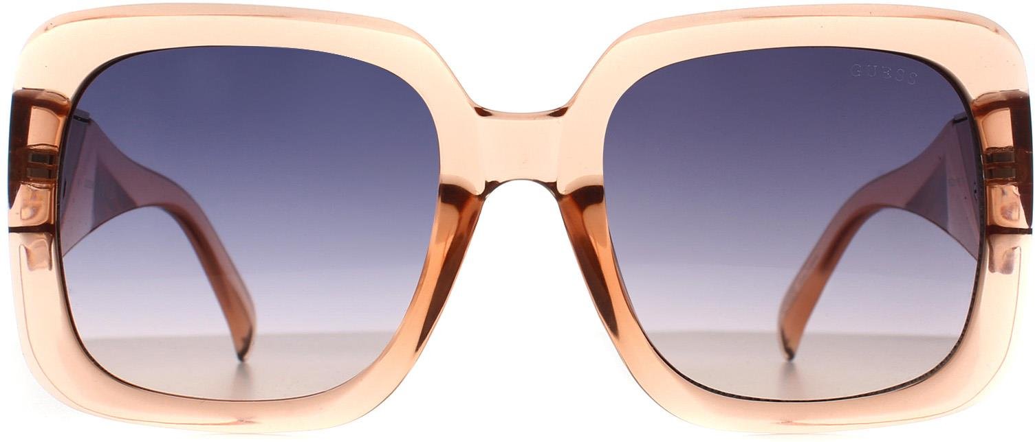 Guess Square Womens Shiny Hellbraun Rauchgrau Gradient GO00046