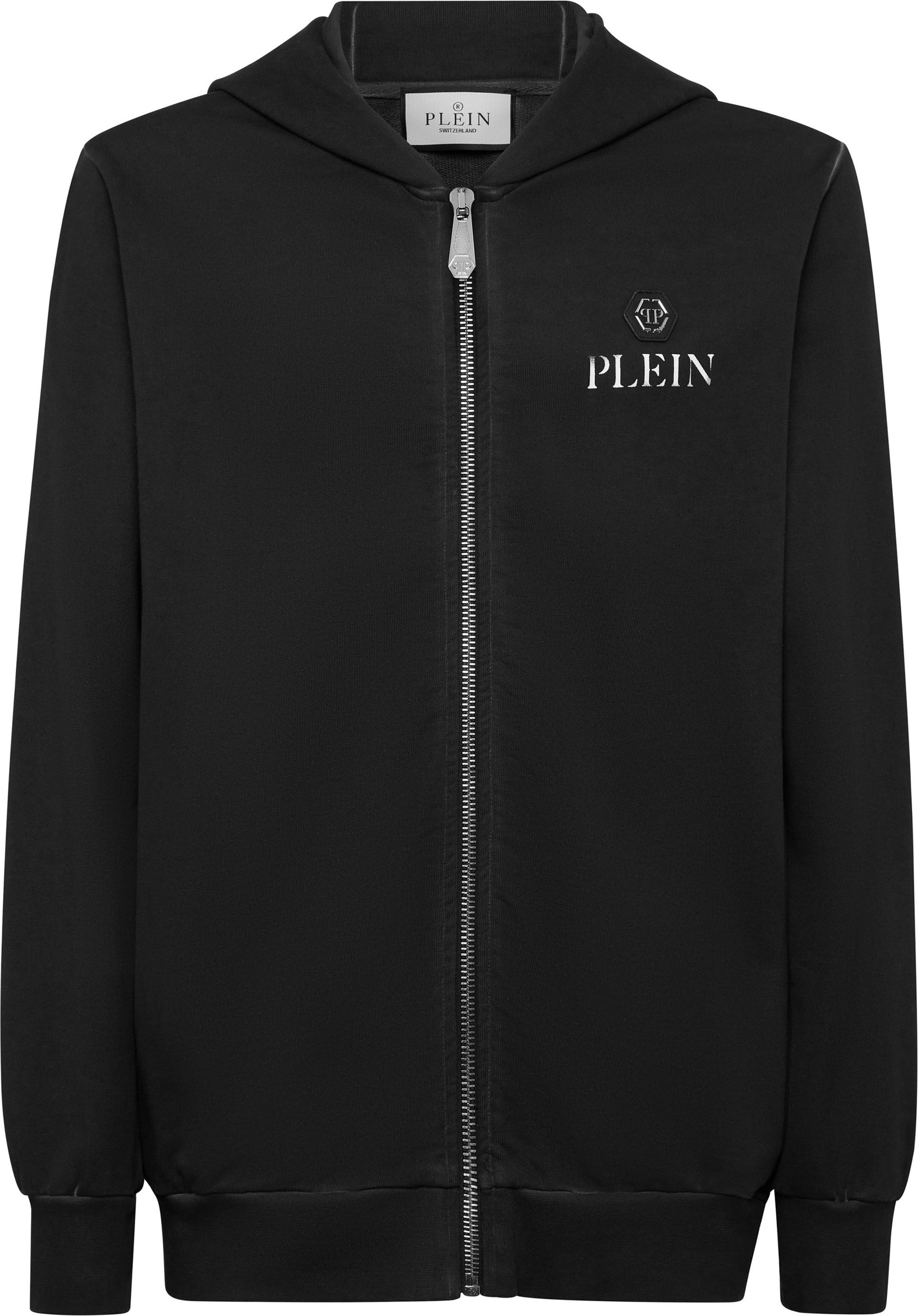 Hoodie Sweatjacket Basic Plein Old Dye