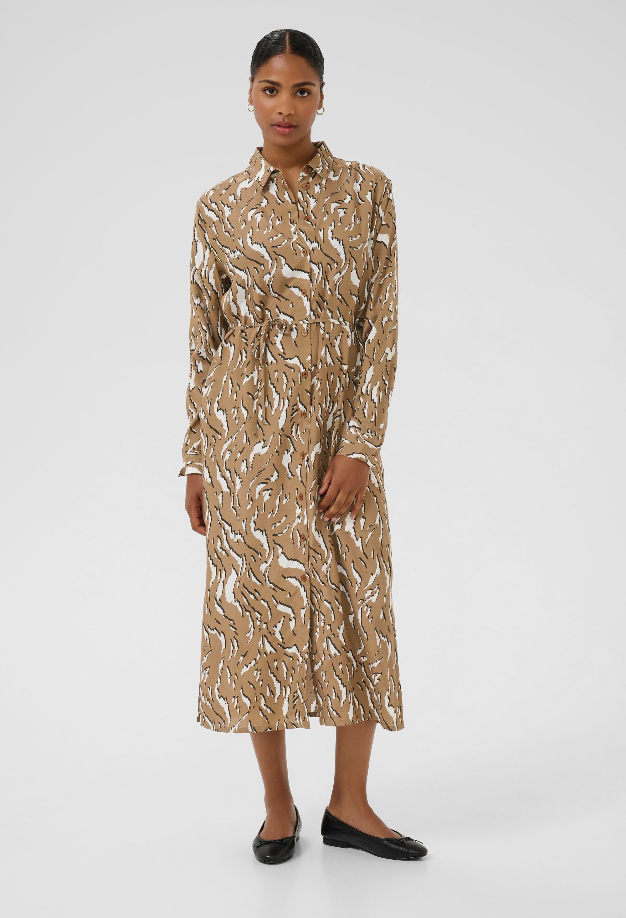 Thumbnail - Kleid KAmille Loose fit black brown