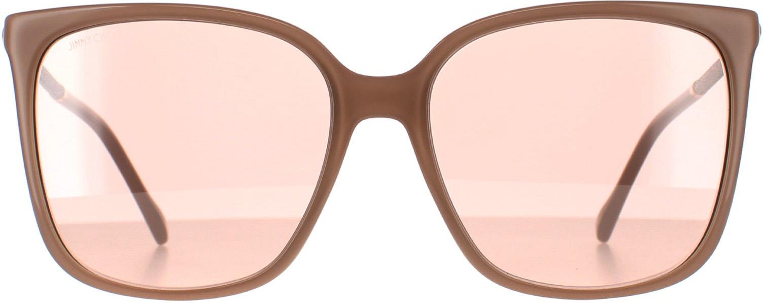 Jimmy Choo Square Damen Nude Rosa Flash Silber Spiegel SCILLA/S