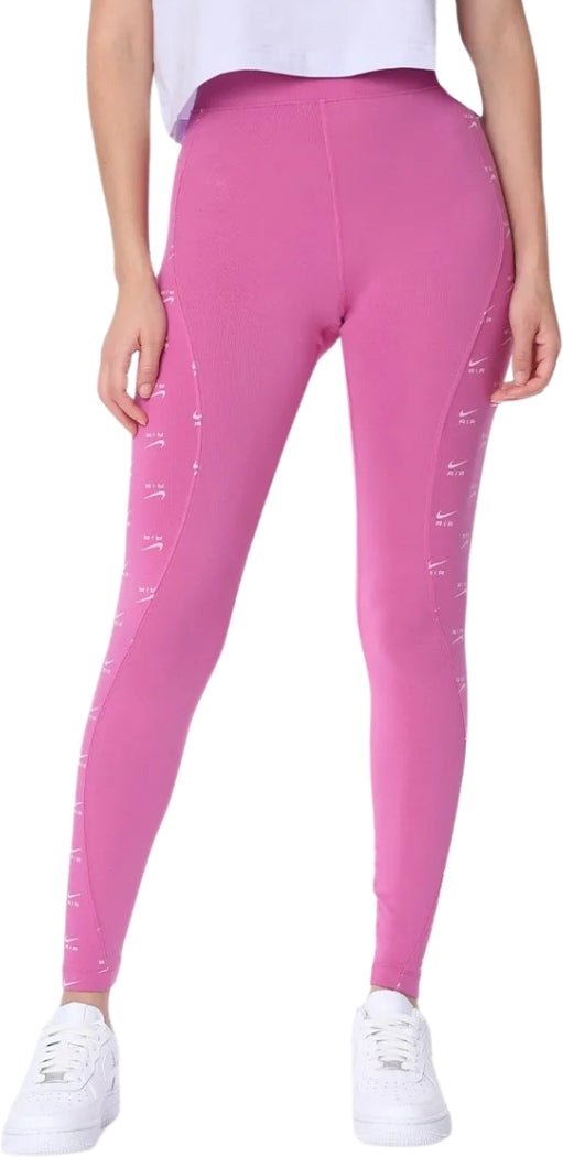 Nike All Over Swoosh Logo schlichte lila Leggings