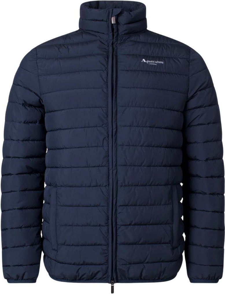 Aquascutum - Steppjacke für Herren, Stehkragen, Aktiv (Dunkles Marineblau)