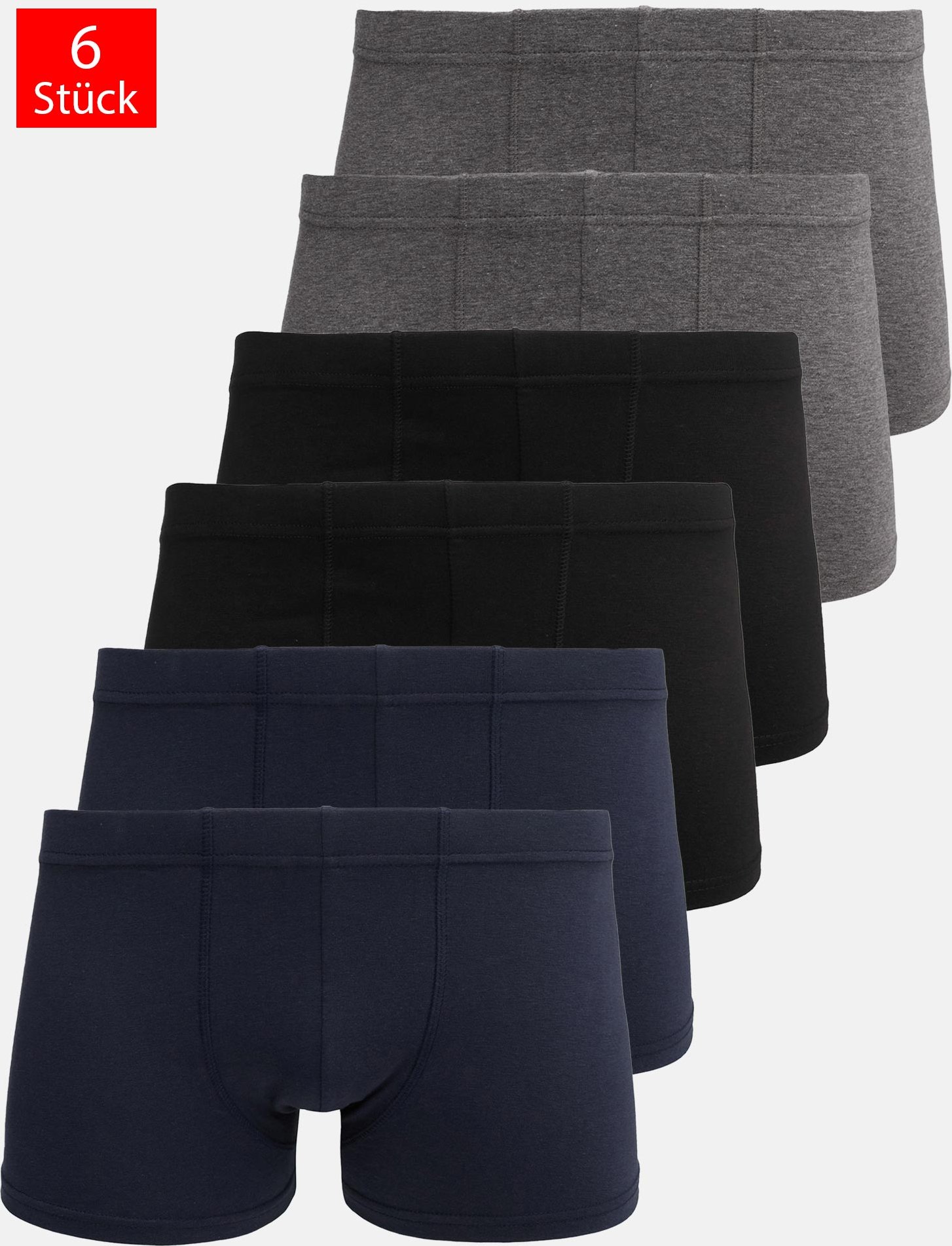 Thumbnail - Tazzio Herren Boxershorts 6er Pack