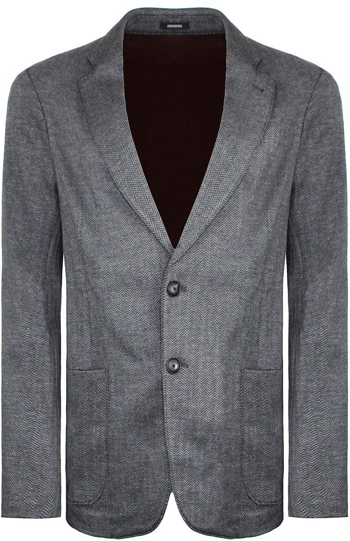 Emporio Armani Exklusive Herren Grey Printed Blazer