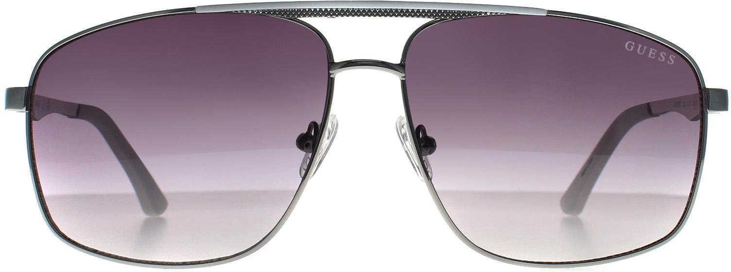 Guess Aviator Herren Glänzend Leicht Nickeltin Grau Gradient GO00063