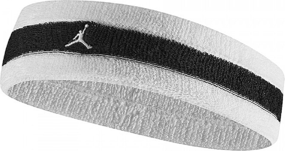 Nike - "Jordan" Stirnband (Weiß/Schwarz)