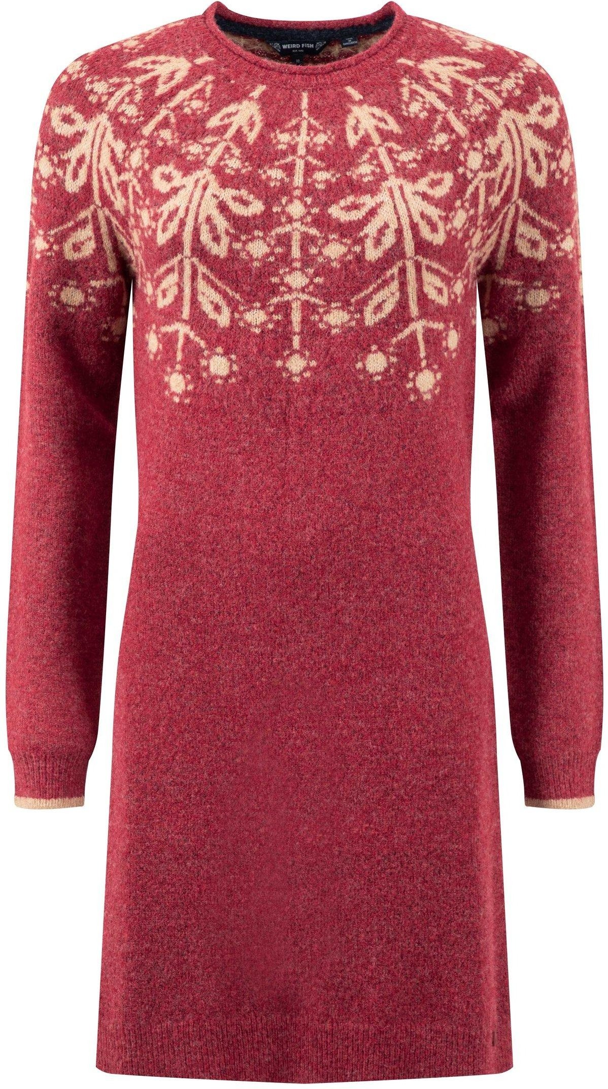 Weird Fish - "Blakely" Kleid für Damen, Jerseyware ("Rhubarb")