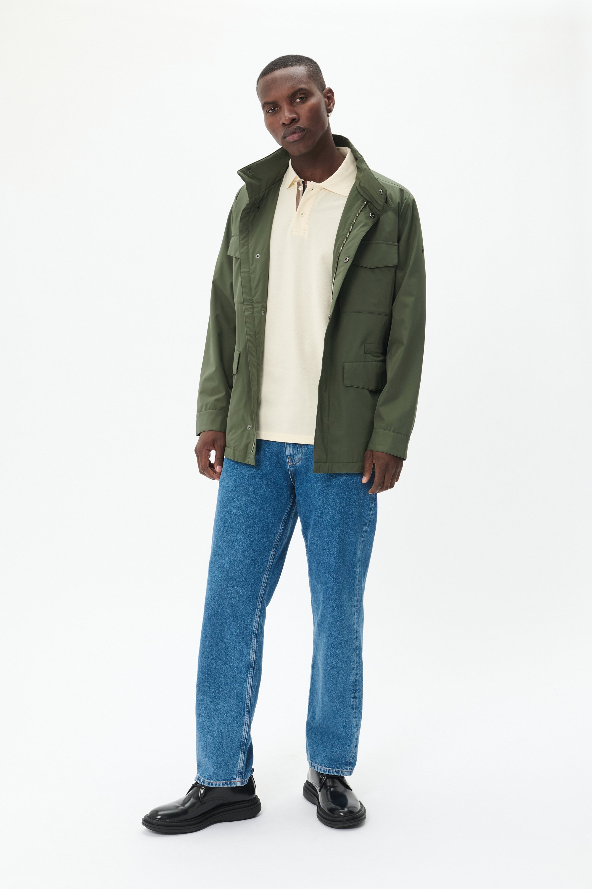 Jacke Gerade Passform green