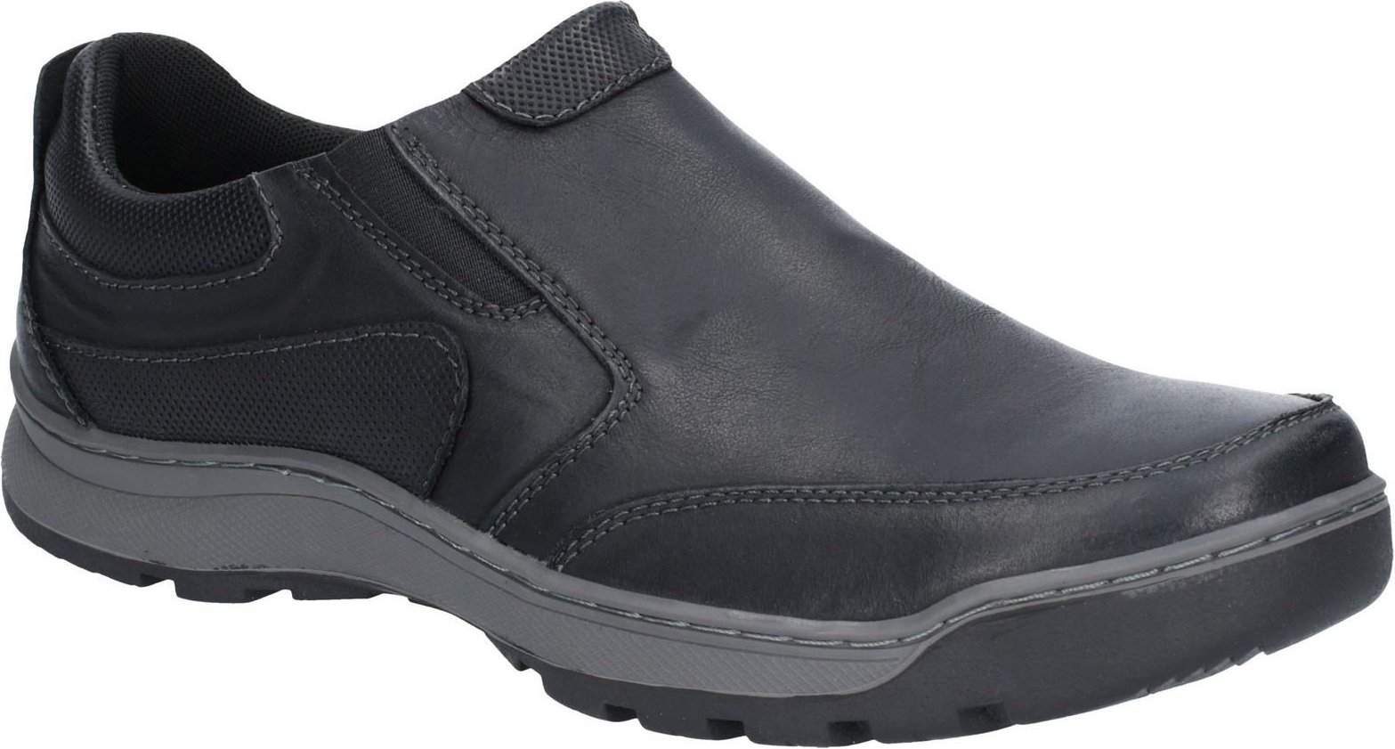 Hush Puppies - Herren Freizeitschuhe "Jasper", Leder (Schwarz)