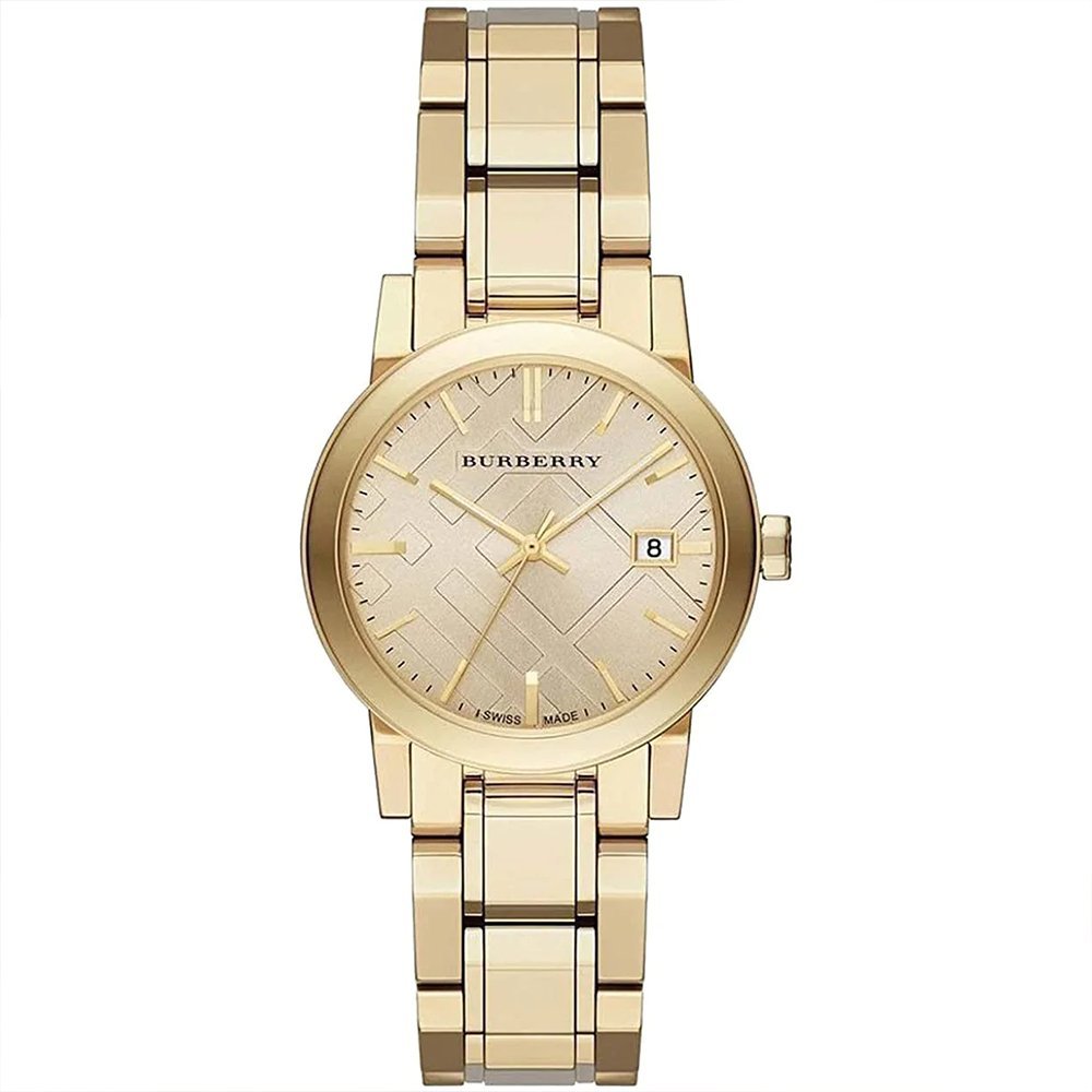Burberry BU9134 Damenuhr - 34mm Champagner Gold Eleganz