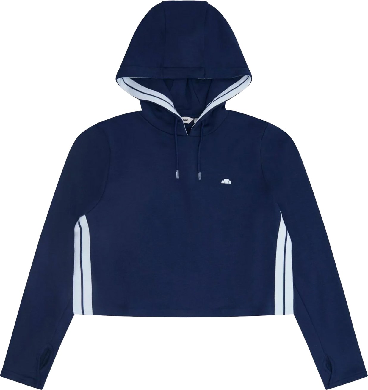 Ellesse - "Neise" Kapuzenpullover für Damen, kurz geschnitten (Marine)