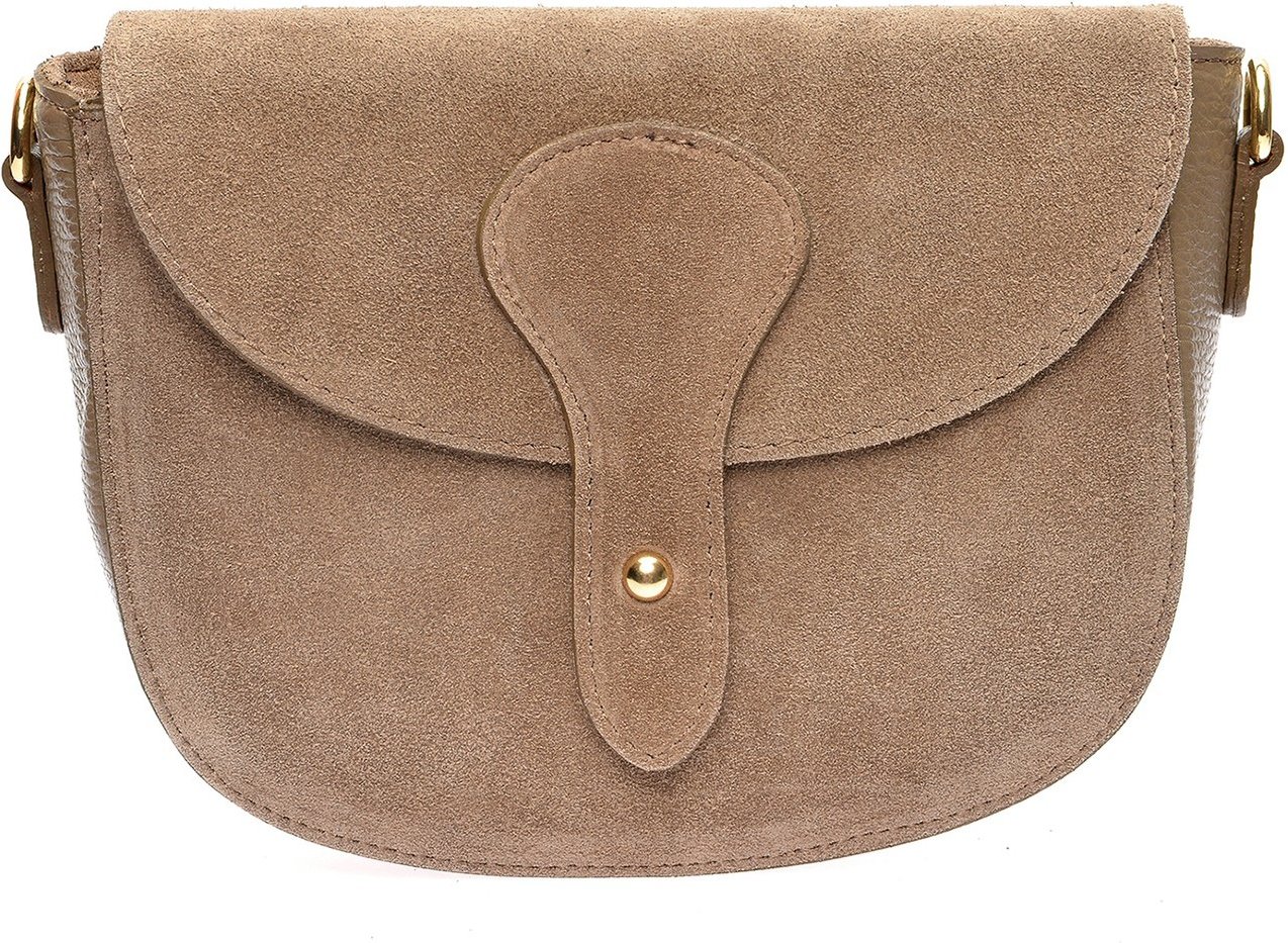 Anna Luchini Beiger Leder Handtasche