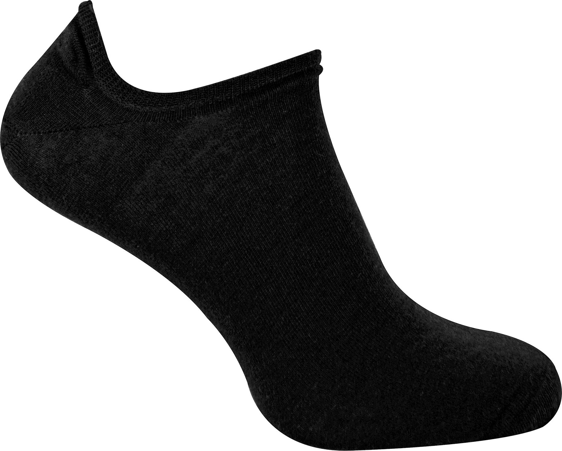 Thumbnail - Herren Merinowolle Low Cut Socken | Steven | No Show Warme Füßlinge Socken - Schwarz