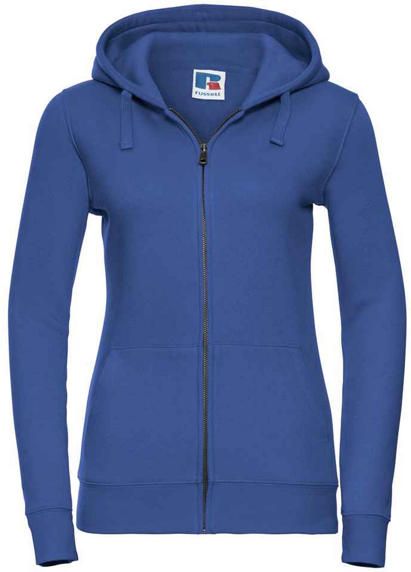 Thumbnail - Russell - "Authentic" Kapuzenpullover Durchgehender Reißverschluss für Damen (Kräftiges Königsblau)