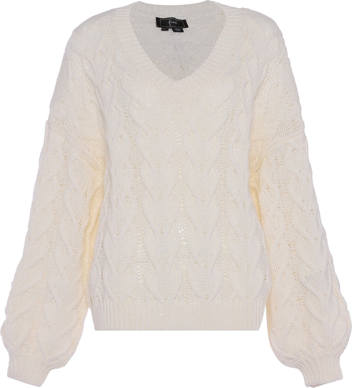 Thumbnail - Faina Pullover Damen Wollweiß