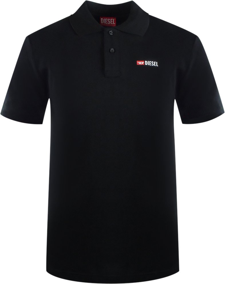 Thumbnail - Diesel T-Smith-D Schwarzes Poloshirt