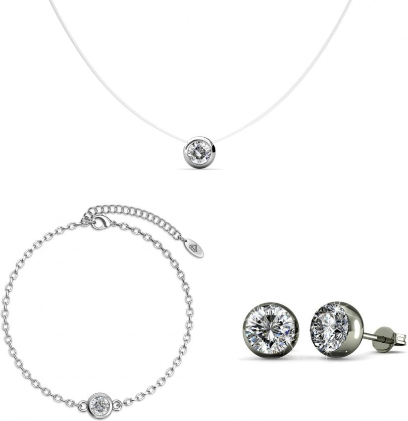 Thumbnail - Mond-Set - Silber und Kristall