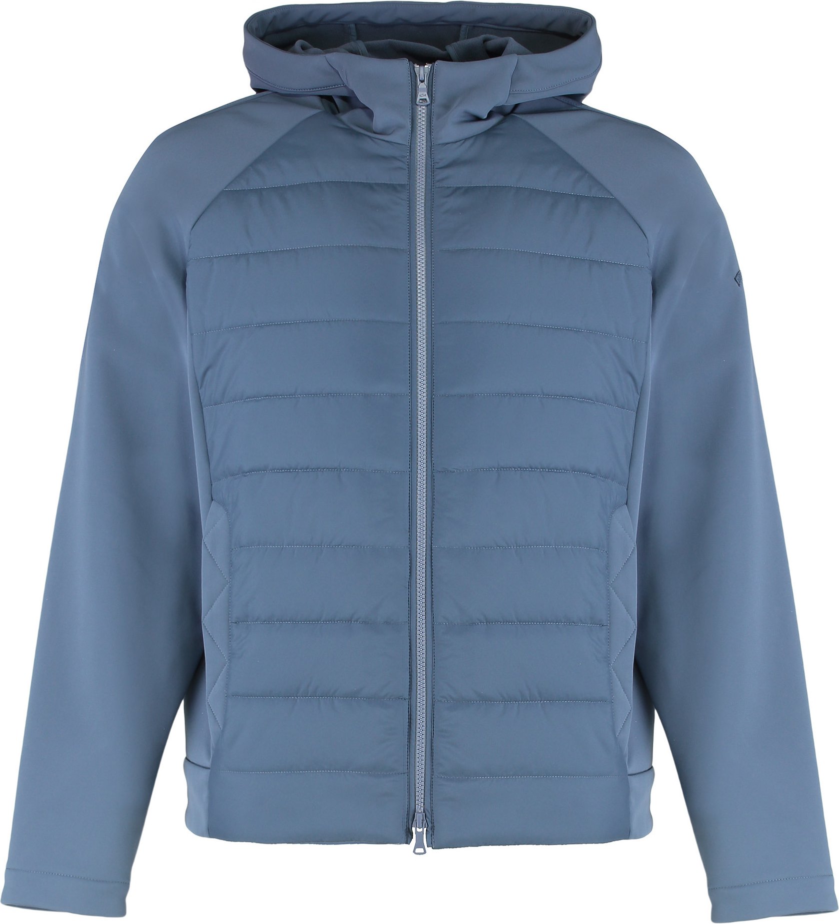 Technische Stoffjacke mit Reißverschluss und Kapuze