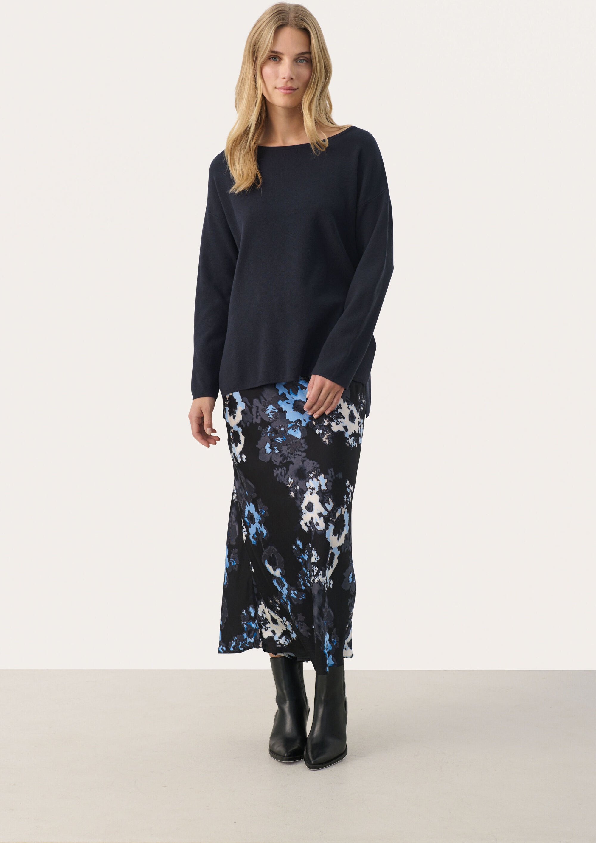 Thumbnail - Strickpullover Relaxed fit navy