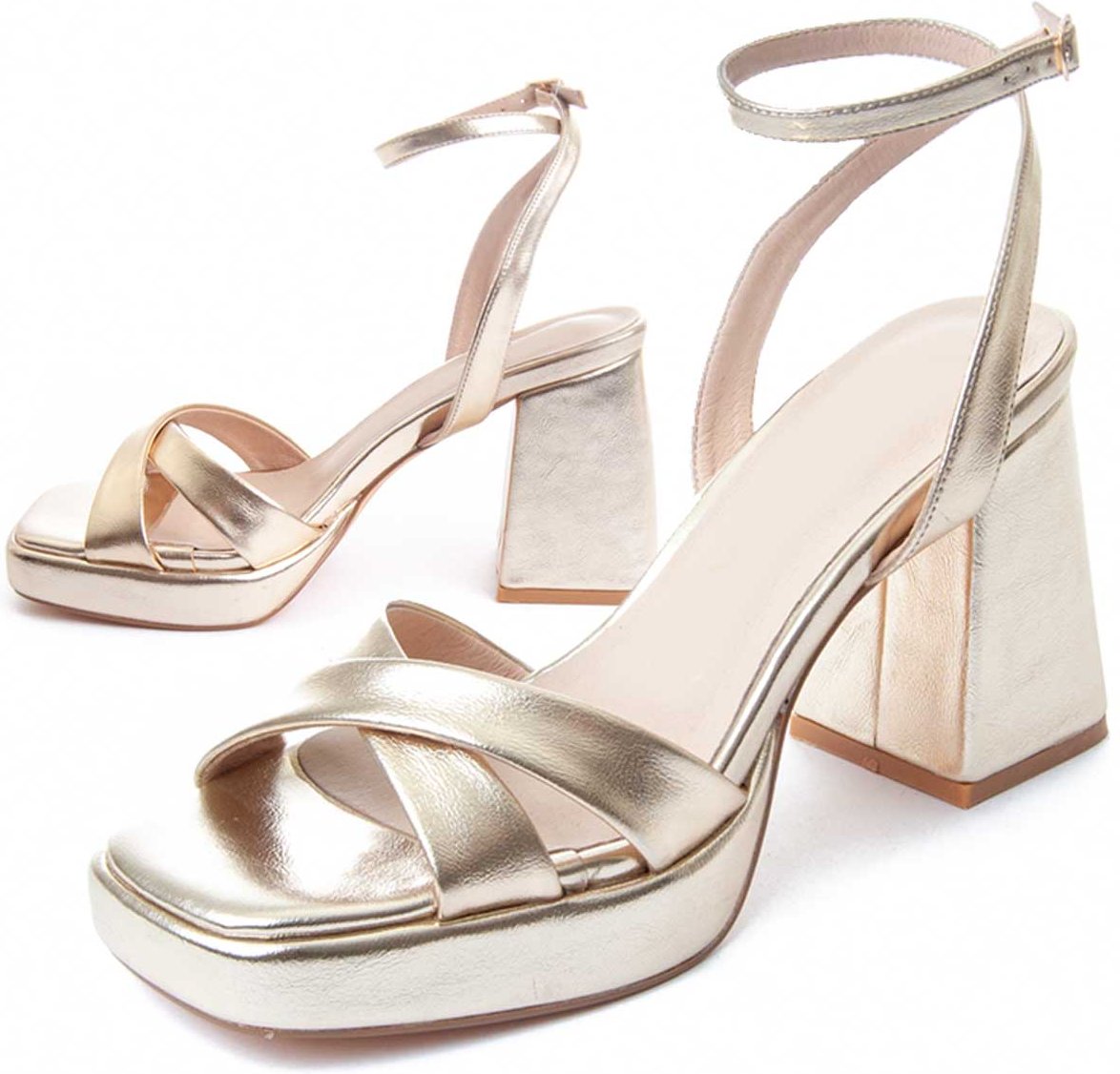 Montevita Heel Sandale Festsand4 in Gold