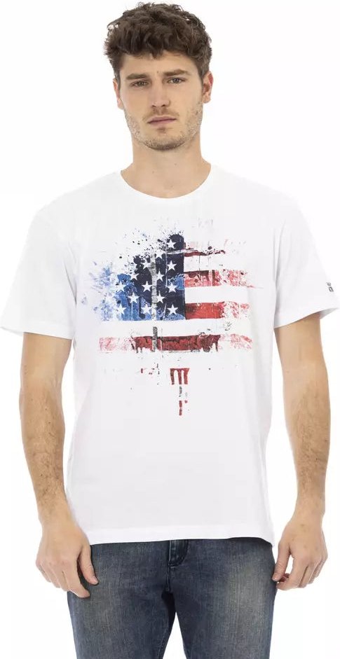 Trussardi Action Weißes Baumwoll-Hemd für Herren