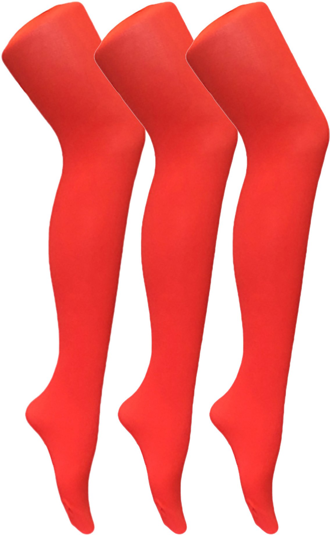 Thumbnail - 3 Paar Multipack Damen farbige undurchsichtige 80 Denier Strumpfhosen | Socken Snob | einfarbige Blockfarbe Strumpfhosen...